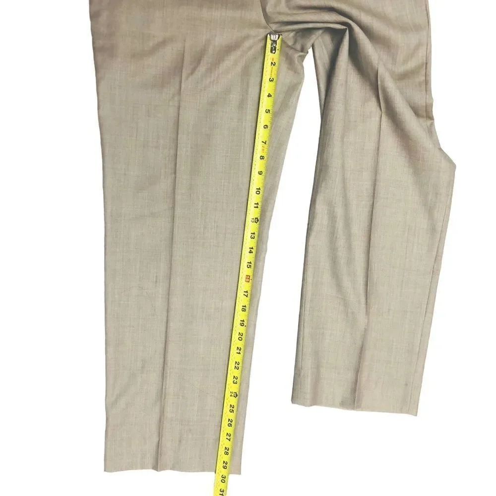 100% Wool Linea Naturale Luxe Flat Front Dress Men’s Pants 36x30 NWOT
